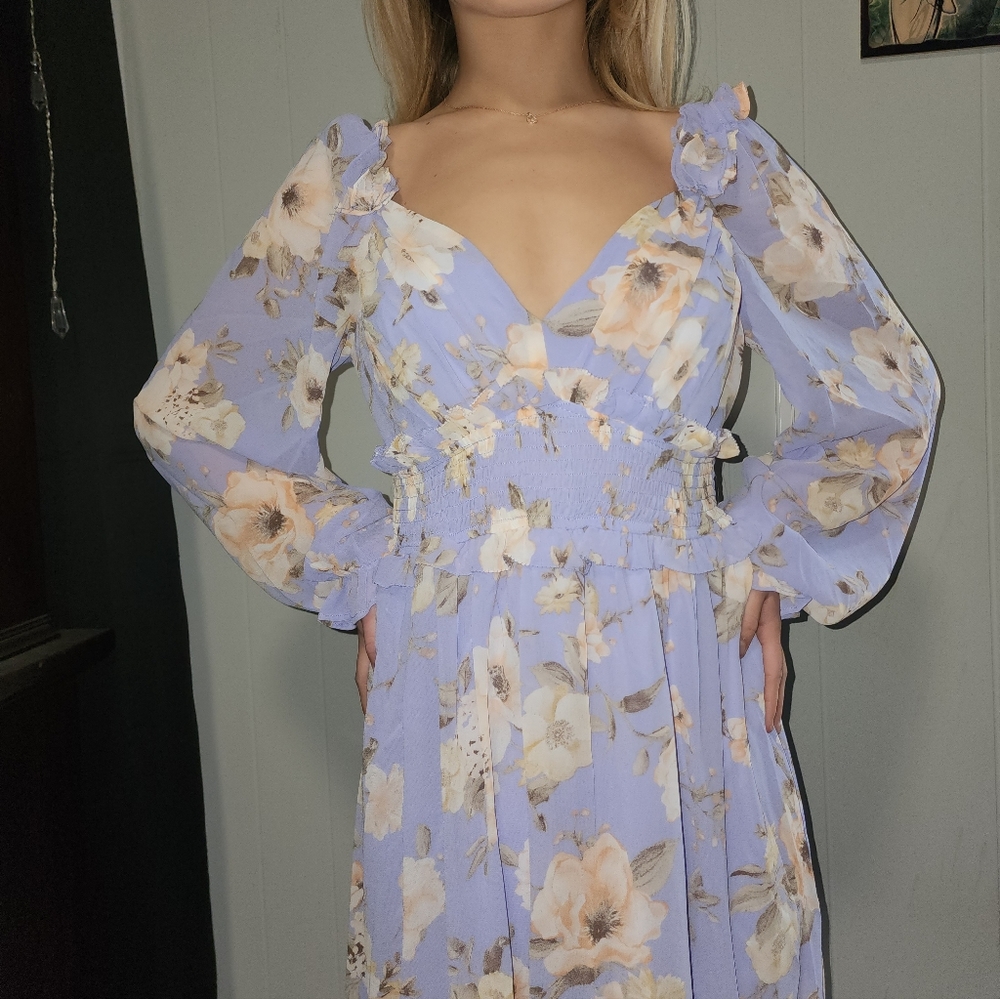 NWT Gorgeous Akira Boho Floral Maxi Dress - Picture 9 of 10